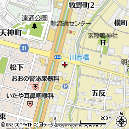 カルビ一丁 豊川店周辺の地図