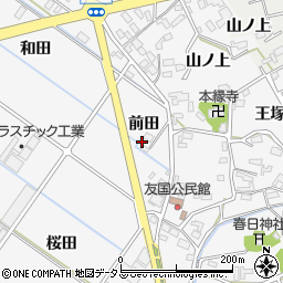 愛知県西尾市吉良町友国前田7周辺の地図