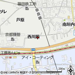 京都府城陽市市辺西川原55周辺の地図