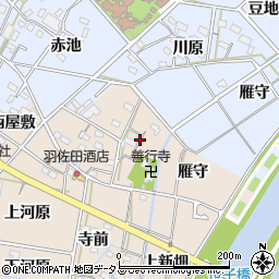 愛知県西尾市笹曽根町（東屋敷）周辺の地図