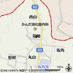 愛知県蒲郡市一色町福地周辺の地図