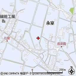 兵庫県加古川市志方町永室551周辺の地図