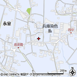 兵庫県加古川市志方町永室253周辺の地図