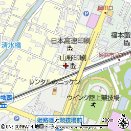 兵庫県姫路市岡田497-12周辺の地図