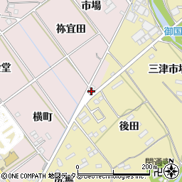愛知県豊川市御津町広石祢宜田8周辺の地図