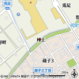 愛知県豊川市白鳥町村上周辺の地図