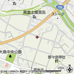 静岡県焼津市大島周辺の地図