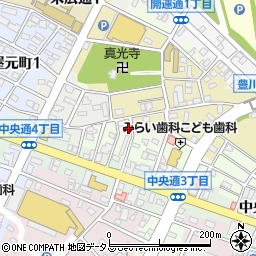 愛知県豊川市若宮町59周辺の地図