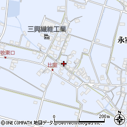 兵庫県加古川市志方町永室661周辺の地図