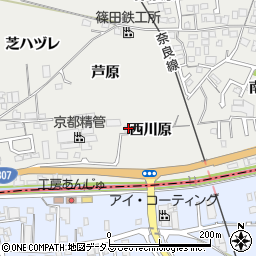 京都府城陽市市辺西川原75周辺の地図