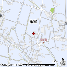 兵庫県加古川市志方町永室472周辺の地図