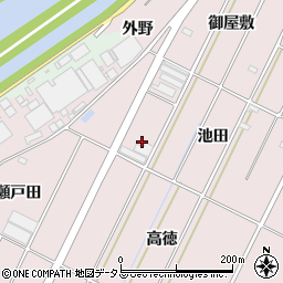 愛知県西尾市吉良町下横須賀周辺の地図