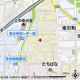 大阪府茨木市上泉町9-14周辺の地図