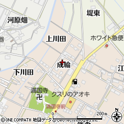 愛知県西尾市一色町味浜成輪18周辺の地図