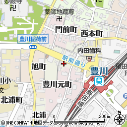 八剣伝 豊川駅前店周辺の地図