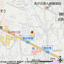 兵庫県姫路市御国野町国分寺173-4周辺の地図
