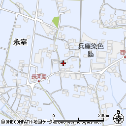兵庫県加古川市志方町永室257周辺の地図
