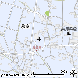 兵庫県加古川市志方町永室281周辺の地図