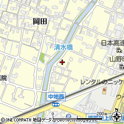 兵庫県姫路市岡田527-2周辺の地図