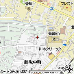 大阪府枚方市藤阪中町17-12周辺の地図