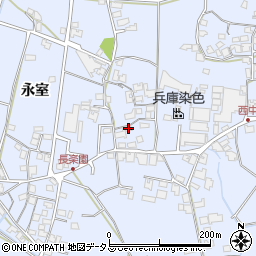 兵庫県加古川市志方町永室255周辺の地図