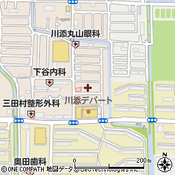 大阪府高槻市川添2丁目3周辺の地図