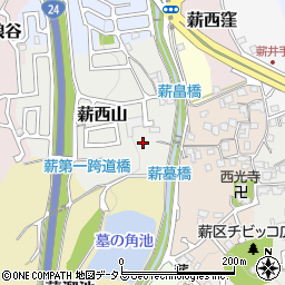 京都府京田辺市薪西山15周辺の地図