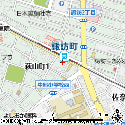 名鉄協商豊川諏訪町駅前駐車場周辺の地図