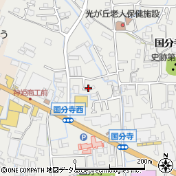 兵庫県姫路市御国野町国分寺173-18周辺の地図