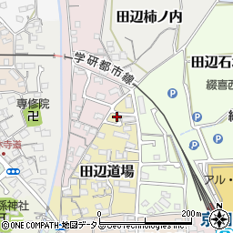 京都府京田辺市田辺道場45-6周辺の地図