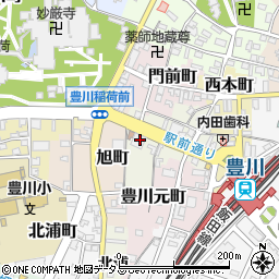 三菱ＵＦＪ銀行豊川支店周辺の地図