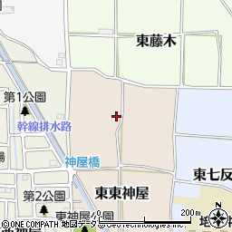京都府京田辺市東東神屋周辺の地図