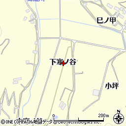 愛知県豊橋市石巻平野町下寒ノ谷周辺の地図