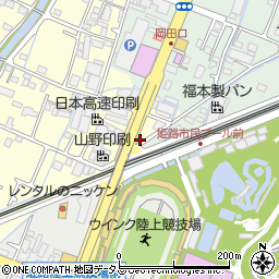 兵庫県姫路市岡田489周辺の地図