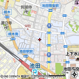 大阪府池田市栄町8-5周辺の地図