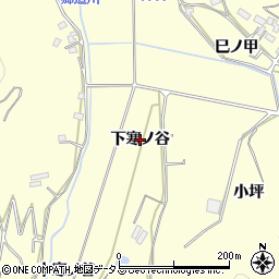 愛知県豊橋市石巻平野町（下寒ノ谷）周辺の地図