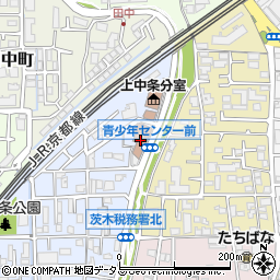 茨木市立青少年センター周辺の地図