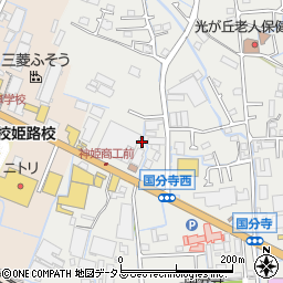 兵庫県姫路市御国野町国分寺48周辺の地図