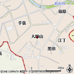 愛知県幸田町（額田郡）深溝（大師山）周辺の地図