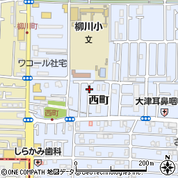 大阪府高槻市西町周辺の地図