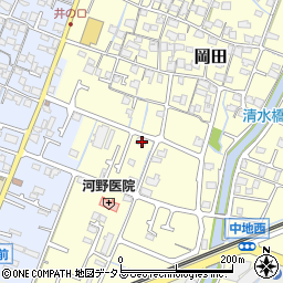 兵庫県姫路市岡田594周辺の地図
