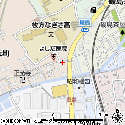 ラーメンまこと屋 枚方磯島元町店周辺の地図