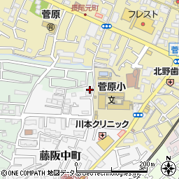 大阪府枚方市藤阪中町15-4周辺の地図