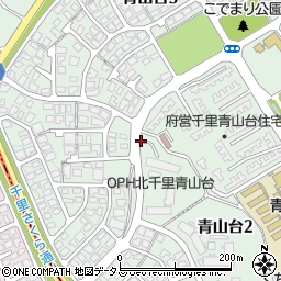 OPH北千里青山台1号棟駐車場(1031)周辺の地図