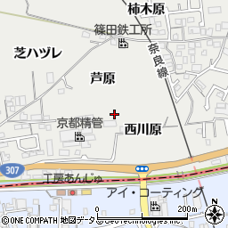 京都府城陽市市辺西川原76周辺の地図