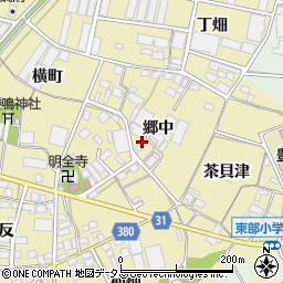 愛知県豊川市牧野町周辺の地図