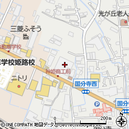 兵庫県姫路市御国野町国分寺53周辺の地図