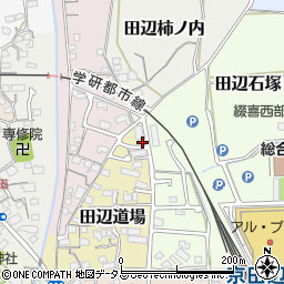 京都府京田辺市田辺道場61-3周辺の地図