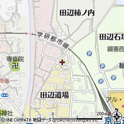 京都府京田辺市田辺道場61周辺の地図