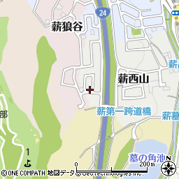 京都府京田辺市薪西山36-35周辺の地図